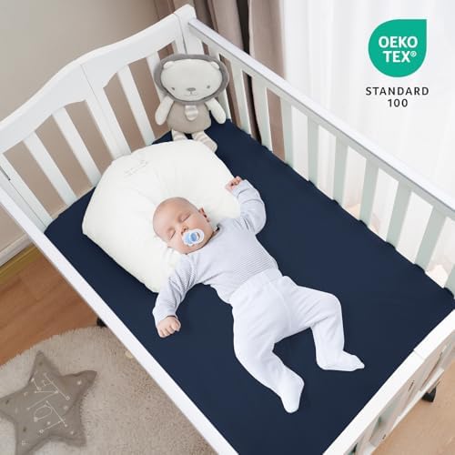 Davids Kids Waterproof Mini Crib Sheets 2 Pack