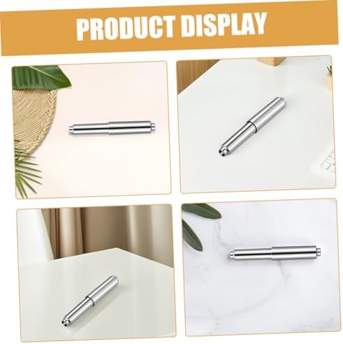 4PCS Chrome Toilet Paper Holder Rods with Spring Loaded Design