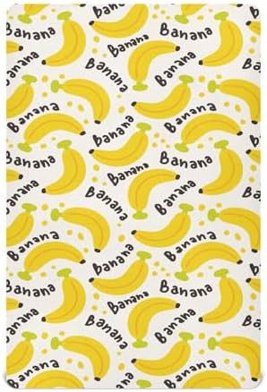 Gbjiemia Banana Crib Sheets for Baby Boys Girls