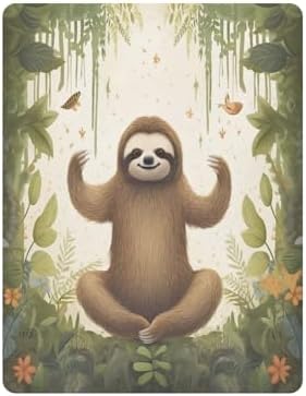 Jihqo Forest Sloth Crib Sheets for Pack N Play