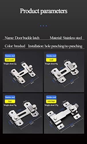 SHAUNI Stainless Steel Gate Latch 90 Degree Door Buckle