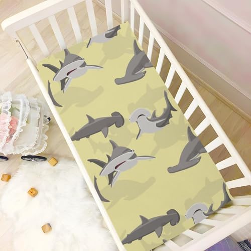 Gbjiemia Great Hammerhead Crib Sheets for Baby Boys and Girls