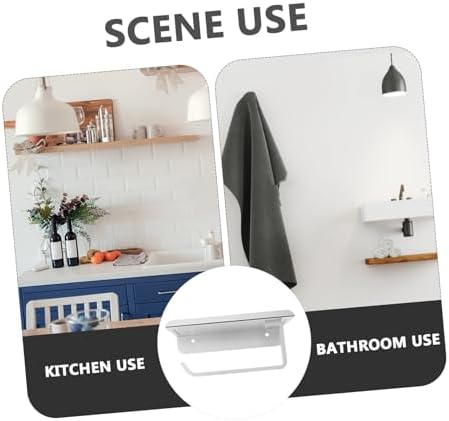 Gadpiparty Wall Mounted Paper Towel Holder with Shelf