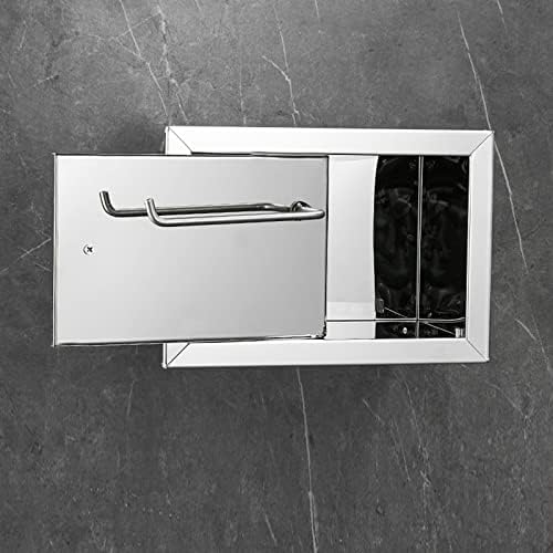 Stainless Steel Wall Toilet Paper Holder with Curved Rod