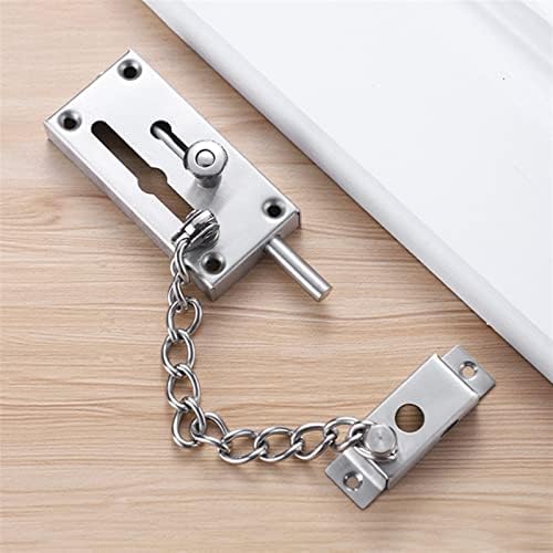 SHAUNI Door Slide Bolt Latch with Theft Chain 1Pcs