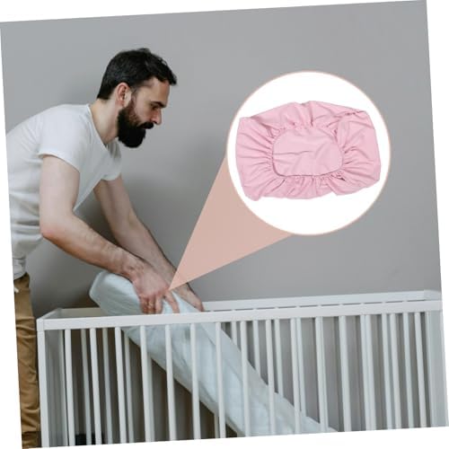Hemoton Baby Bassinet Mattress Cover Washable Crib Sheet Set