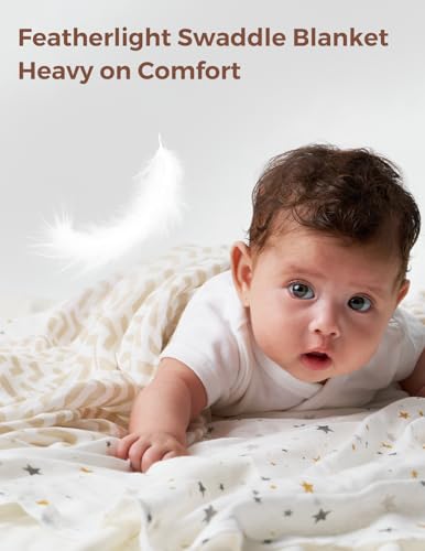 Momcozy Ultra Soft Bamboo Cotton Swaddle Blanket