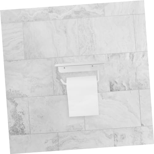 NUOBESTY Wall Mounted Toilet Paper Holder with Shelf 1