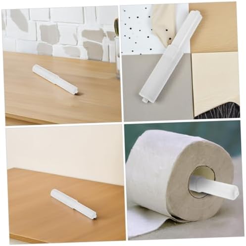 Housoutil 2Pcs Retractable Toilet Paper Holder with Spring Shaft