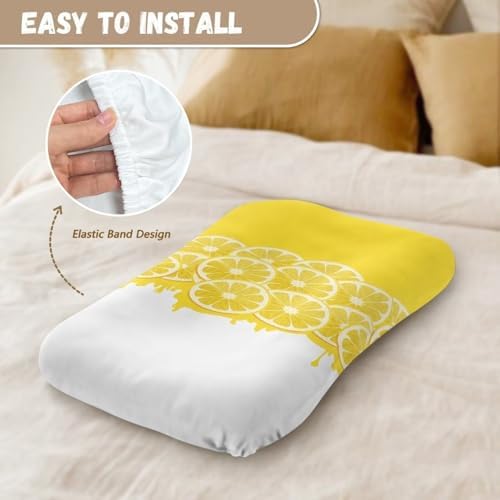 Premium Soft Cartoon Lemon Crib Sheet for Boys or Girls