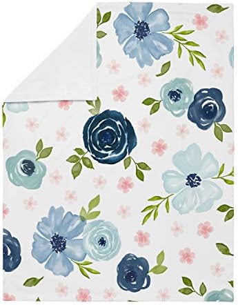Sweet Jojo Designs Watercolor Floral Swaddle Blanket