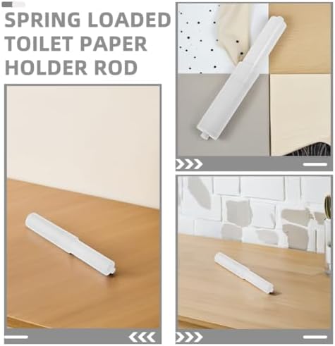 DOITOOL 2pcs Toilet Paper Holder Replacement Spring Loaded Tissue Roller