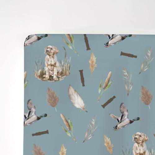 Hunting Ducks Baby Crib Sheets 52x28 Fitted