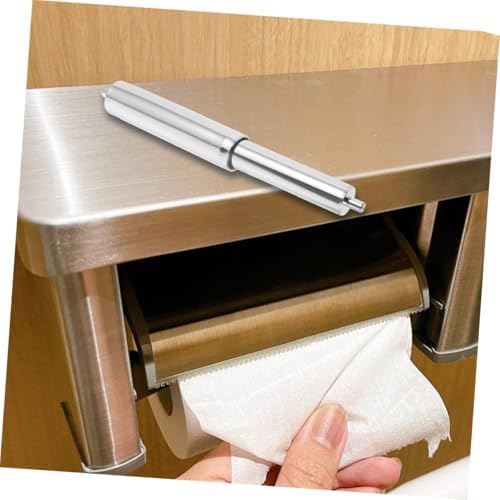 Homoyoyo 2pcs Spring Loaded Toilet Paper Holder Rod Replacement