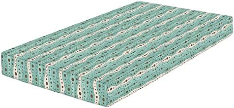 XISUNYA Turquoise Polka Dots Crib Sheet Set
