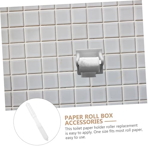 Housoutil Toilet Paper Holder Rod with Spring Loaded Insert