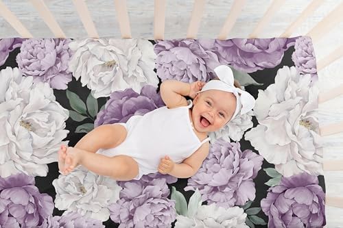 Sweet Jojo Designs Fitted Crib Sheet - Shabby Chic Boho Floral