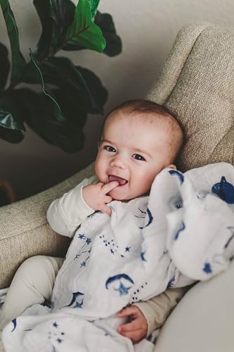 Margaux May Muslin Swaddle with Space Print 1