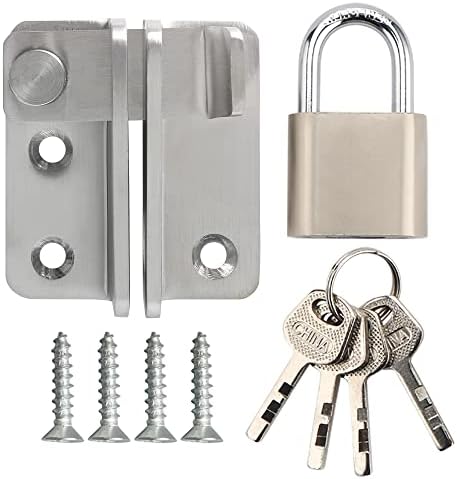 Alise Flip Latch Gate Latches Set with Padlock