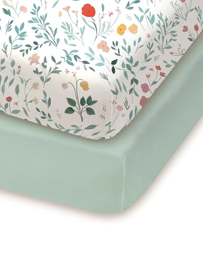 TotChill 2-Pack Mini Crib Sheets Fitted