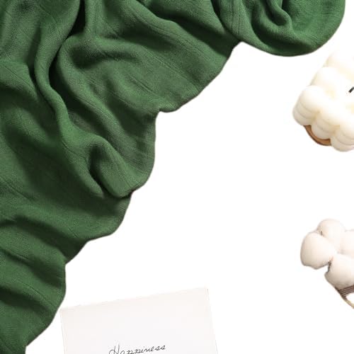 Hollyoo Muslin Swaddle Blanket 47x47 Soft Silky Viscose for Newborn