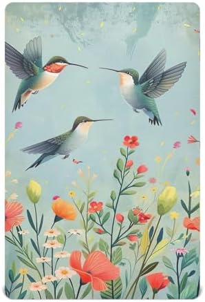 Jihqo Hummingbirds Wildflowers Crib Sheets Pack N Play