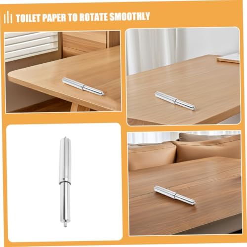 OUNONA Replacement Toilet Paper Holder Rod Spring Metal