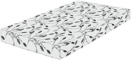 XISUNYA Fall Leaves Print Crib Sheet Set