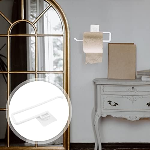 POPETPOP 1pc Wall-Mounted Toilet Paper Holder No-Punch Multi-Purpose