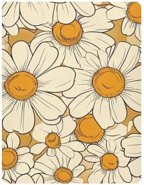 Gbjiemia Groovy Flower Crib Sheets 39x27x5in