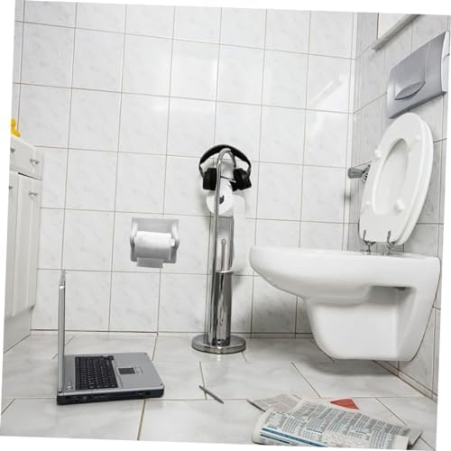 IWOWHERO 2pcs Plastic Toilet Paper Holder Replacement Rod