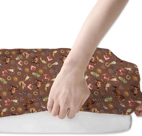 Western Cowboy Crib Sheets 52x28 - 2 Pack