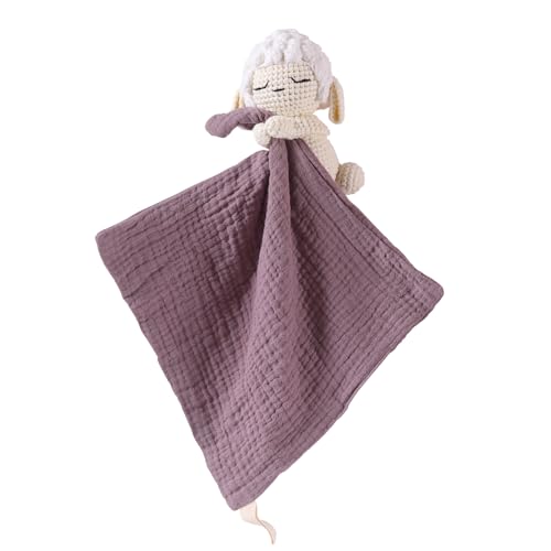 BBYP Lamb Animal Security Blanket Baby Rattle
