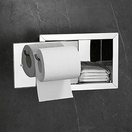 Stainless Steel Wall Toilet Paper Holder with Curved Rod