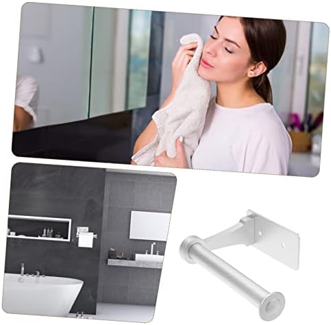 KALLORY Wall Mounted Toilet Paper Holder with Storage