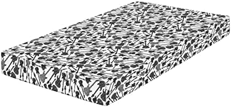 XISUNYA Decorative Crib Sheet Set Grunge Style