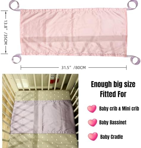 AKISS Satin Crib Sheet Pillow Cover Reversible