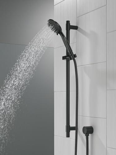 Delta Matte Black Handheld Shower with Hose and 4 Spray Options
