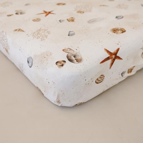 Pobibaby 2 Pack Pack N Play Sheets with Ocean Pattern