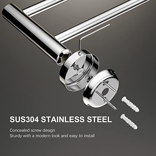 Adjustable Double Towel Bar Chrome 16-276 Inch