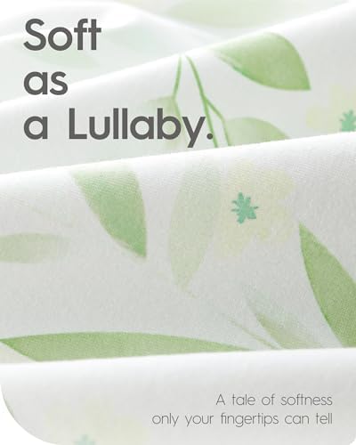 TOTBASIC Crib Sheets 2 Pack Ultra Soft Breathable