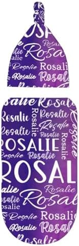 Personalized Baby Swaddle Set with Name and Hat 1