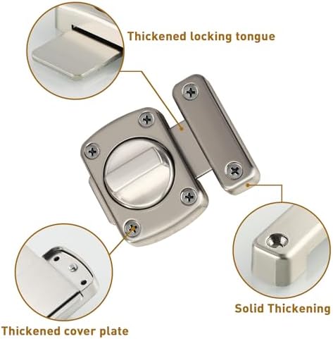 Alise Safety Gate Latch Slide Bolt Lock Pack of 2