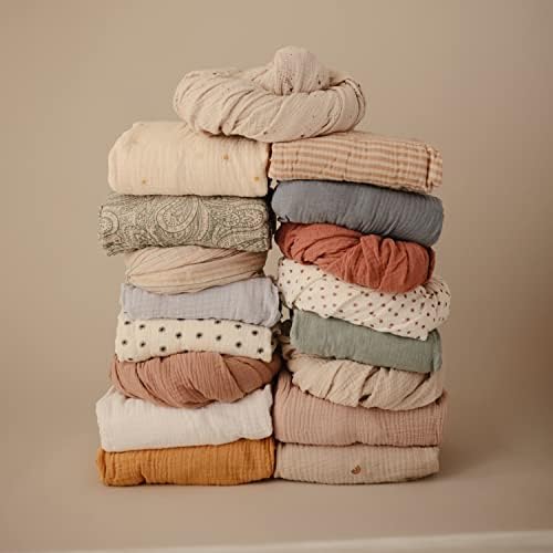 Mushie Extra Soft Muslin Mini Crib Sheet - Roman Green