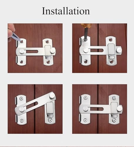 5 Pack Stainless Steel Barn Door Latches with Screws