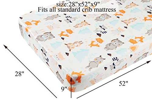 Tontukatu Stretchy Fitted Crib Sheets 3 Pack