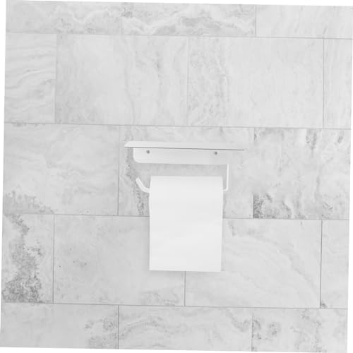 Gadpiparty Toilet Paper Holder with Shelf Wall Mounted Organizer
