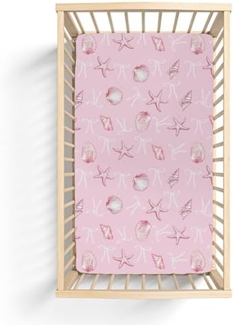 Ocean Sea Baby Crib Sheets 52x28 Fitted with Soft Snug Design