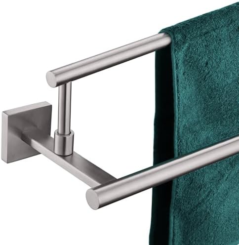 KOKOSIRI 32-Inch Double Towel Bar Brushed Nickel