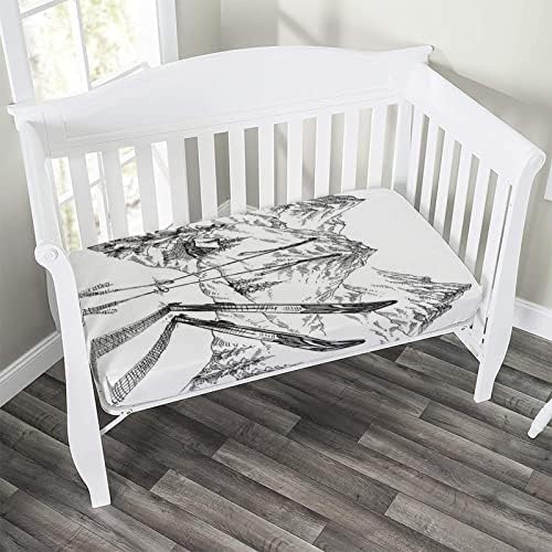 XISUNYA Decorative Crib Fitted Sheet 28x52